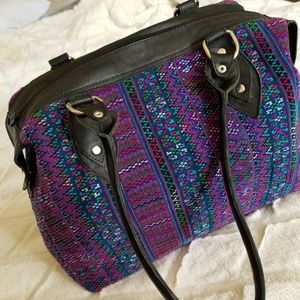 Guatemala Huipil Satchel Shoulder bag.